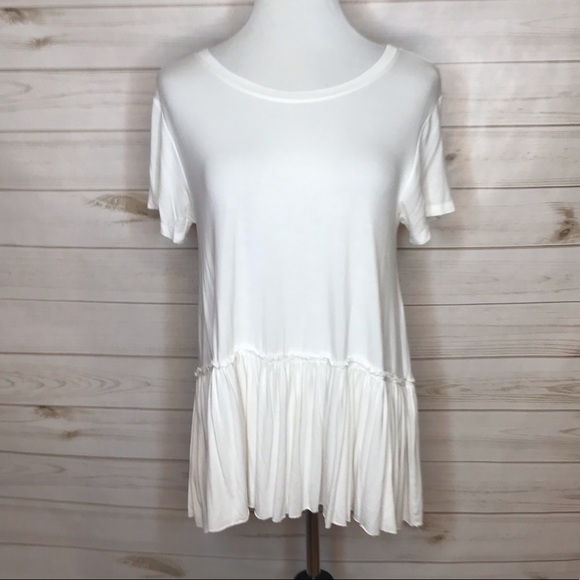 A&D Relaxed Ruffle Tee - Picture 1 of 4